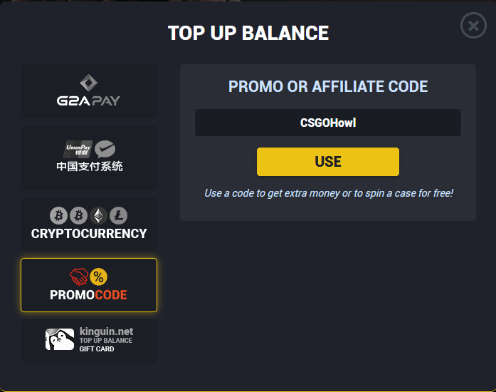 You need cs go to activate referral code