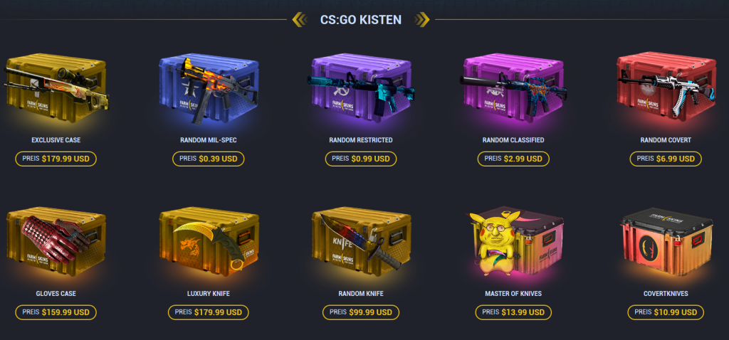 Farmskins - CS:GO Case Opening Site