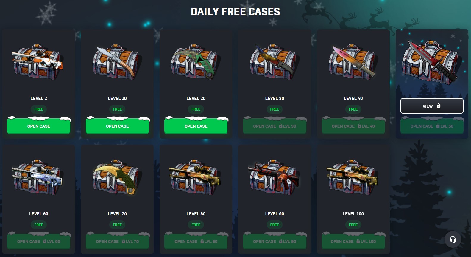 CSGORoll daily free CS:GO Cases