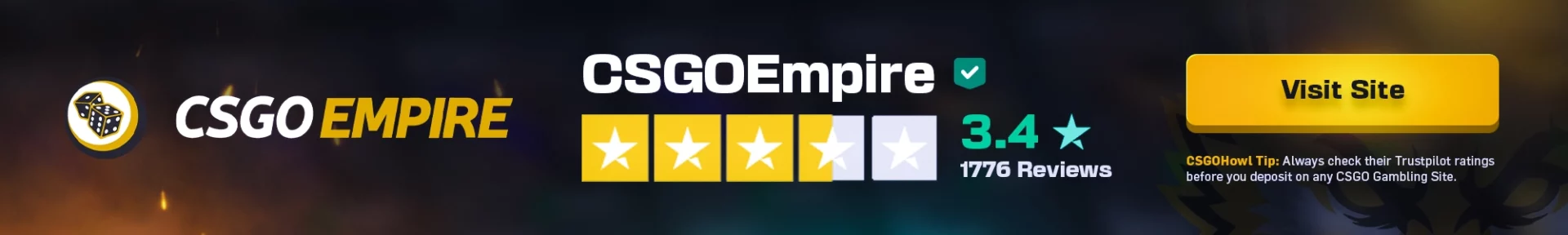 CSGOEmpire Trustpilot Ratings