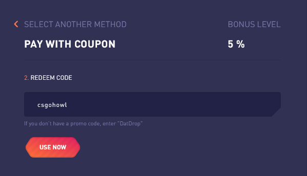 How to use a DatDrop Promo Code
