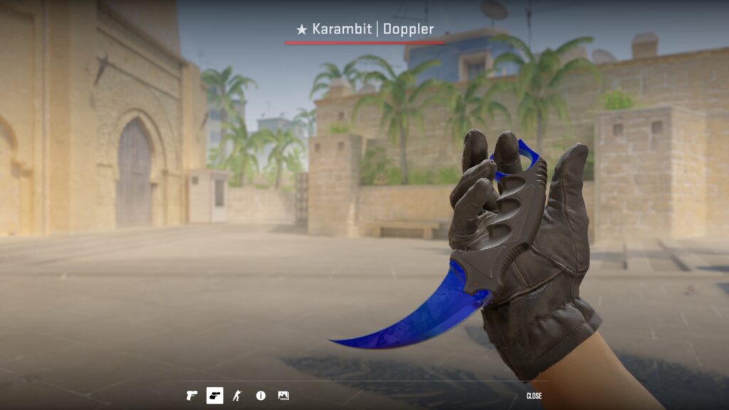 Sapphire Doppler Karambit Screenshot