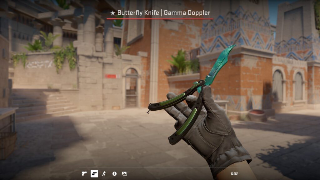 Phase 2 Gamma Doppler Butterfly Knife screenshot